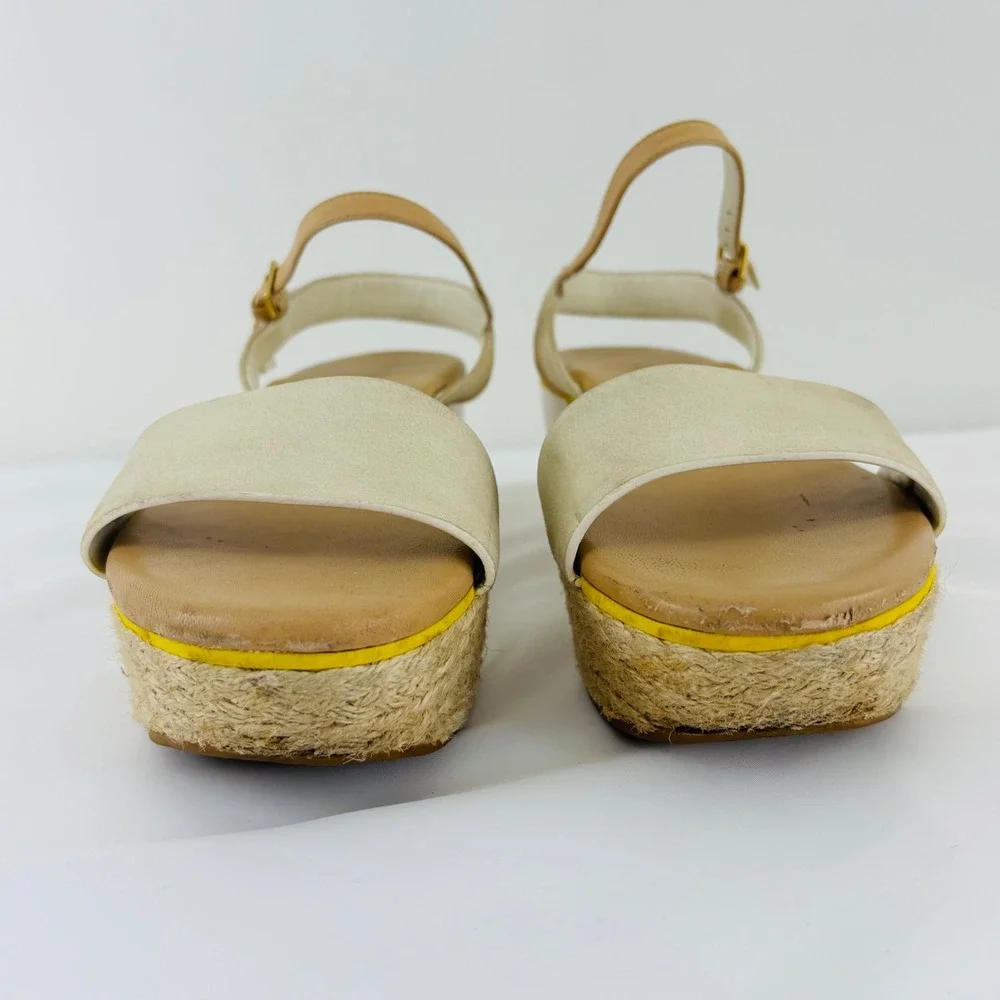 Cole Haan Women's Arden Platform Wedge Sandal Ivory, Size 8.5